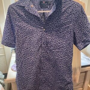 Vineyard Vines Blue Casual Button Down Shirt